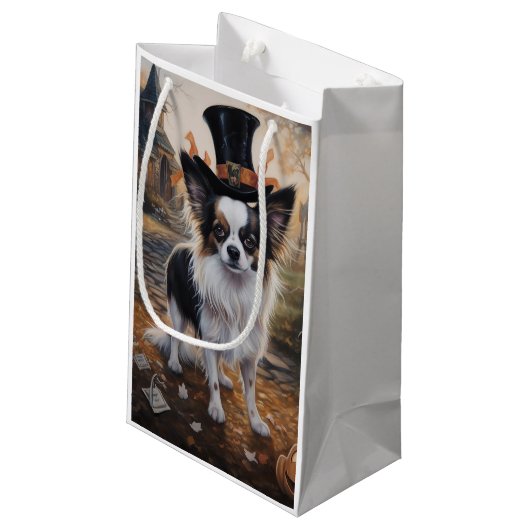 Papillon pompoenen Halloween eng Klein Cadeauzakje (Achterkant Gekanteld)