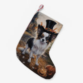 Papillon pompoenen Halloween eng Kleine Kerstsok (Voorkant (Hangend))