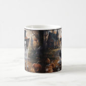 Papillon pompoenen Halloween eng Koffiemok (Center)