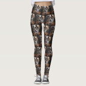Papillon pompoenen Halloween eng Leggings (Voorkant)