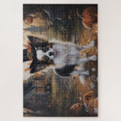 Papillon pompoenen Halloween eng Legpuzzel (Verticaal)