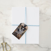 Papillon Pompoenen Halloween Griezelen Cadeaulabel (Met Touw)