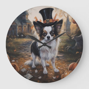 Papillon Pompoenen Halloween Griezelen Grote Klok