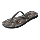 Papillon Pompoenen Halloween Griezelen Teenslippers (Schuin)