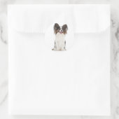Papillon Puppy Dog - Liefde Puppies Ronde Sticker (Tas)