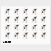 Papillon Puppy Dog - Liefde Puppies Vierkante Sticker (Vel)
