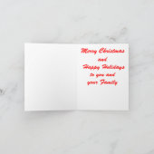 PAPILLON PUPPY KERSTMIS KAART (Binnen)