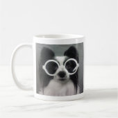Papillon Puppy Koffiemok (Links)