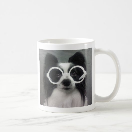 Papillon Puppy Koffiemok (Rechts)
