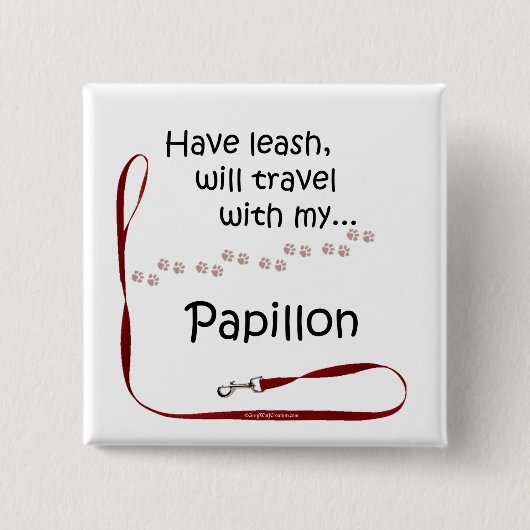 Papillon Reisleiband - Button (Voorkant)