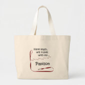 Papillon reisleiband grote tote bag (Voorkant)