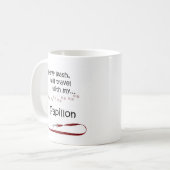 Papillon reisleiband koffiemok (Voorkant links)