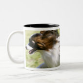 Papillon runnen tweekleurige koffiemok (Links)