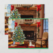 Papillon Santa Feestdagenkaart (Voorkant / Achterkant)