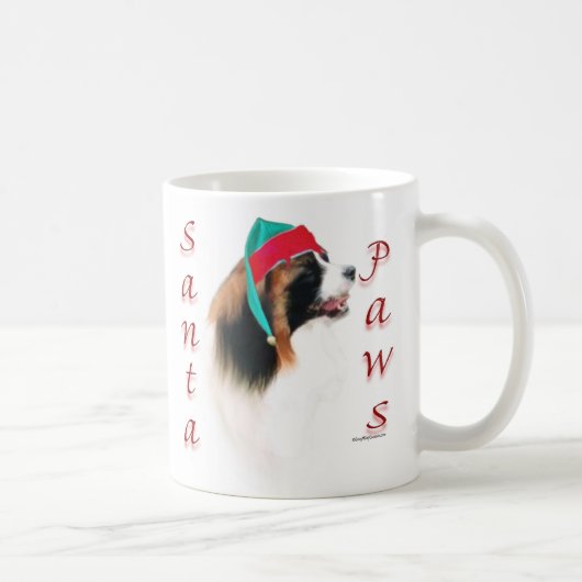 Papillon Santa Paws Koffiemok (Rechts)