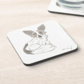 Papillon-schets Onderzetters - set van 6 (Linkerzijde)