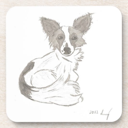 Papillon-schets Onderzetters - set van 6 (Voorkant)