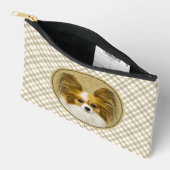 Papillon Schilderij Lemon en White Original Dog Ar Etui (Open)