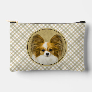 Papillon Schilderij Lemon en White Original Dog Ar Etui