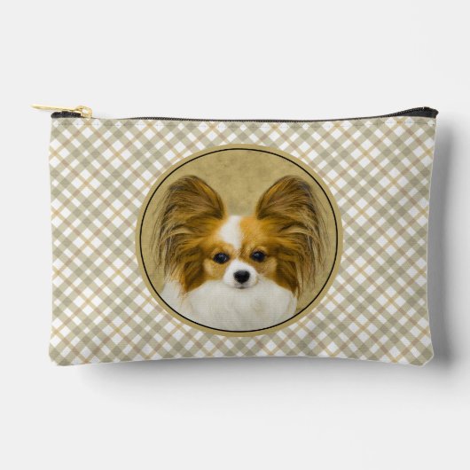 Papillon Schilderij Lemon en White Original Dog Ar Etui (Voorkant)