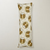 Papillon Schilderij Lemon en White Original Dog Ar Lichaamskussen (Achterkant (Verticaal))