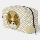 Papillon Schilderij Lemon en White Original Dog Ar Toilettasje (Rechterhoek)