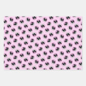 Papillon Schilderij Zwart-wit Originele Hond Art Inpakpapier Vel (Voorkant)