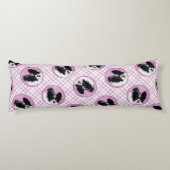 Papillon Schilderij Zwart-wit Originele Hond Art Lichaamskussen (Achterkant)