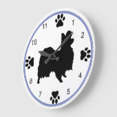 Papillon Silhouette Grote Klok (Hoek)