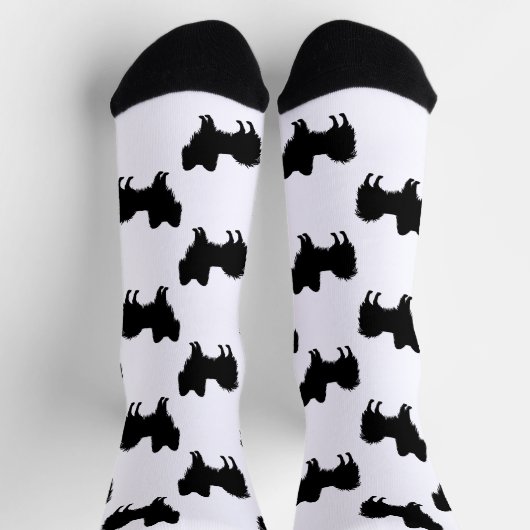 Papillon Silhouette Pattern, zwart (of andere kleu Sokken (Top)