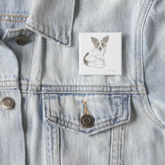 Papillon Sketch Button (In situ)