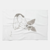 Papillon Sketch Kitchen Towel Theedoek (Horizontaal)