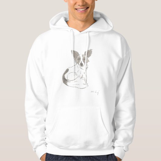Papillon Sketch Shirten Hoodie (Voorkant)