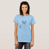 Papillon Sketch Shirten T-shirt (Voorkant volledig)