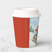 Papillon Sledding, Paper Cups Papieren Bekers (Rechts)