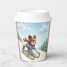 Papillon sleeën, Papieren bekers