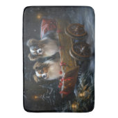 Papillon Sneeuwslee Kerstdecoratie Badmat (Voorkant Verticaal)