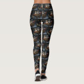 Papillon Sneeuwslee Kerstdecoratie Leggings (Achterkant)