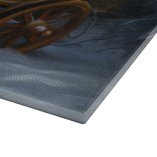 Papillon Sneeuwslee Kerstdecoratie Snijplank (Hoek)