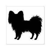 Papillon Speelgoed Breed Dog Silhouette Zelfinktende Stempel (Design)