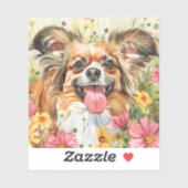 Papillon Sticker – Watercolor Design (Vel)