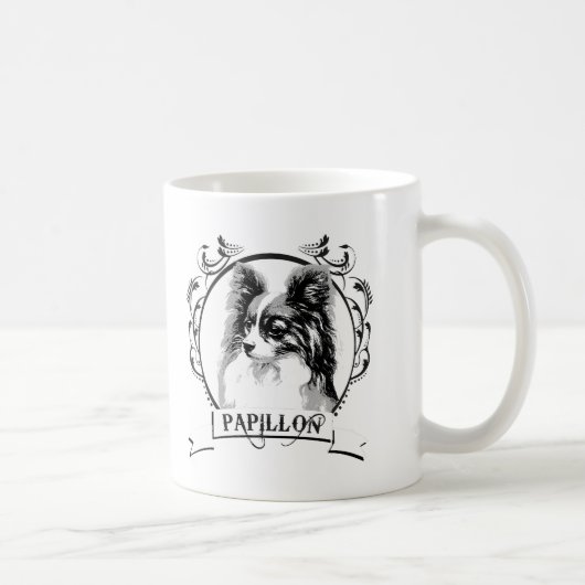 Papillon T-shirt Koffiemok (Rechts)