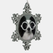 PAPILLON TIN SNEEUWVLOK ORNAMENT (Links)