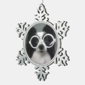 PAPILLON TIN SNEEUWVLOK ORNAMENT (Rechts)