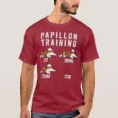 Papillon Training Dog T-shirt (Voorkant)