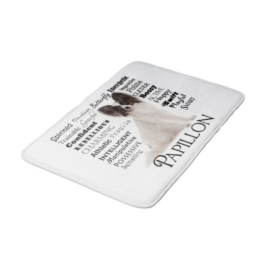 Papillon Traits Bath Mat (Gekanteld)