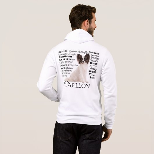 Papillon Traits Hoodie (Achterkant volledig)