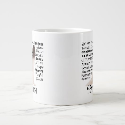 Papillon Traits Jumbo Mok (Voorkant)