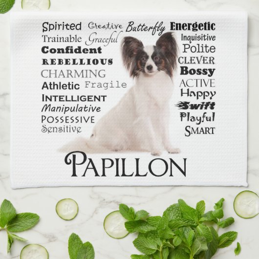 Papillon Traits Kitchen Towel Theedoek (Gevouwen)