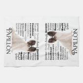 Papillon Traits Kitchen Towel Theedoek (Horizontaal)